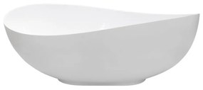 Cada baie freestanding Besco Siya, 172x100 cm, alb mat Alb mat