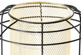 Lampă de podea de design trepied negru cu auriu - Gaze