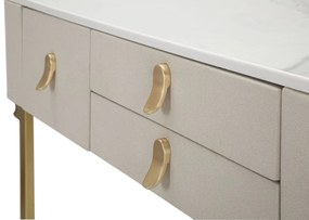 Mauro Ferretti Consola Cu 3 Sertare Beauty cm 100X40X80 | Aosom Romania