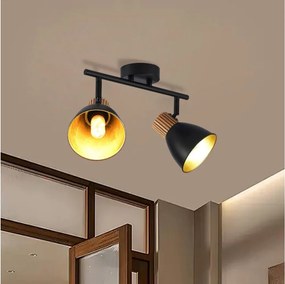 Brilagi - Spot ODENSE 2xE14/10W/230V lemn/negru