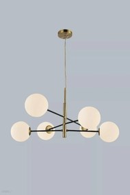 Lustra suspendata design modern OVIEDO 6 GO/BK