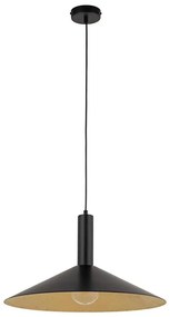 Lustră pe cablu CAPRI 1xE27/15W/230V d. 50 cm negru/auriu