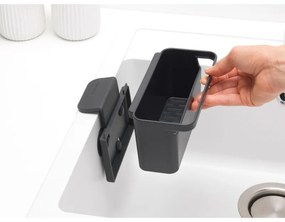 Organizator chiuveta Brabantia SinkSide 1003310, Fixare pe chiuveta, Fund perforat, Gri inchis