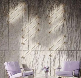 Aplica de perete LED design liniar Rotta auriu 63,5cm