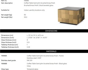 Masuta de cafea design LUX Saint John