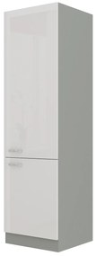 Dulap de bucătărie pentru alimente Brunea 60 DK-210 2F (gri + alb lucios). 1024993