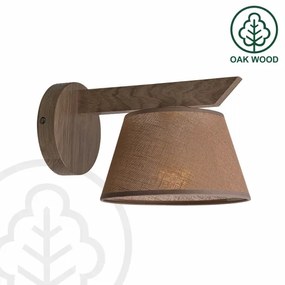 Aplică LED Brilagi ANTHONY 1xE14/40W/230V stejar nuc/maro