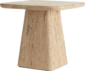 Măsuță auxiliară cu blat din piatră 45x45 cm Kepami – Light &amp; Living