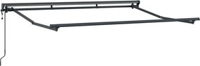 vidaXL Cadru copertină retractabil electric Antracit 3,5 x 2 m Oțel