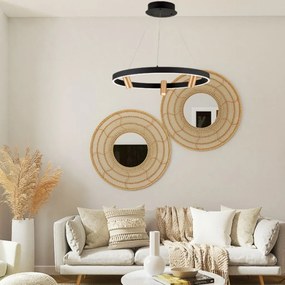 Lustra LED suspendata cu 3 spoturi BERLIN negru/auriu