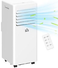 HOMCOM Climatizator Portabil 9000BTU: Răcire, Ventilator, Umiditate, Control Distanță - 20m² | Aosom Romania