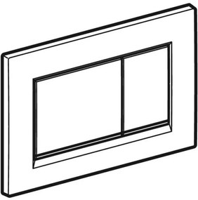 Clapeta actionare rezervor WC incastrat, Geberit Sigma20 (Sigma30), negru lucios, detalii negru mat, 115.883.DW.1