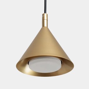 Brilagi - Lampă suspendată pe cablu CONE SINGLE 1xGX53/15W/230V aurie