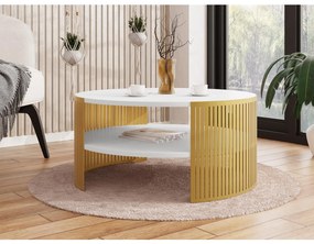Măsuță de cafea Zentono Gold (auriu + Alb arctic) . 1103773