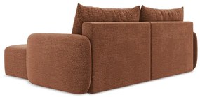 Colțar cărămiziu extensibil/cu spațiu de depozitare (cu colț pe partea dreaptă) Kalena – Makamii