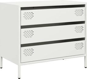vidaXL Dulap, alb, 68x39x58,5 cm, oțel laminat la rece