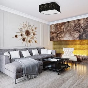 Plafonieră SENSO 2xE27/60W/230V negru