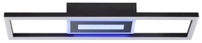 Brilliant-LED RGBW plafonieră cu dimmer BESSON LED/20W/230V 3000-6500K negru + telecomandă