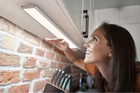 Osram - Lampă LED sub-dulap LINEAR cu senzor, 3,2 W / 3,7 V, 40 cm, gri