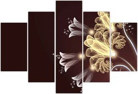 Tablou - Flori strălucitoare (150x105 cm)