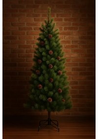 Brad artificial Everlands Norwich Pine, 150 cm, 446 ramuri, Suport metalic, Verde