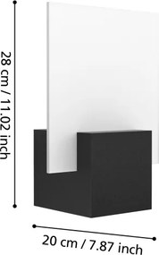 Eglo 98745 - Aplică de perete LED pentru exterior ADAMELLO LED/6W/230V IP44