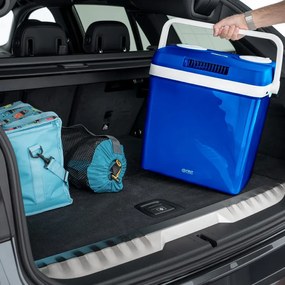 Geantă frigorifică electrică First Austria FA-5170-BU, 58W, 32 L, clasa E, separator intern, 12/220/240 V, albastru/alb