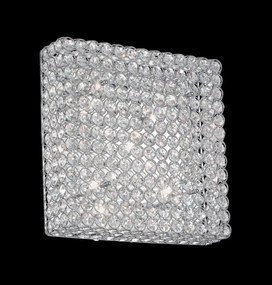 Aplica de perete cristal Venezian dim. 39x39cm ADMIRAL PL6 Cromo