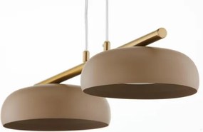 Lustră pe cablu OLAF 2xGX53/12W/230V bej/auriu
