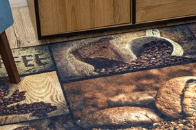 ANDRE 50090 covor lavabil Cafea bucatarie, anti-alunecare - maro