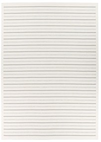 Covor reversibil cu model Narma Vao, 140 x 200 cm, alb