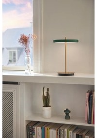 Veioză verde LED cu intensitate reglabilă cu abajur din metal (înălțime 31 cm) Asteria Move – UMAGE