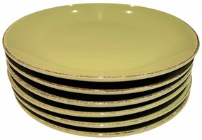 Farfurie Gresie 26cm HOME Verde Olive Pal, fel principal