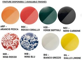 Pendul design italian realizat manual din ceramica PI, D.8cm