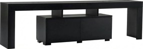 Comoda TV ENCLAVE, negru, PAL, 180x32x50 cm