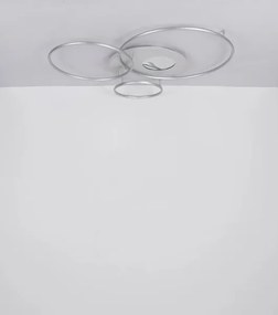 Globo 48466-70ASH-LED St plafonieră INVERTINA 70W/230V Wi‑Fi Tuya crom + telecomandă