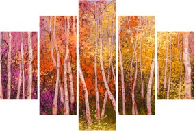 Tablou - Pădurea colorată (150x105 cm)