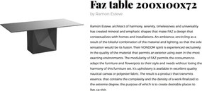 Masa de exterior / interior design modern premium FAZ