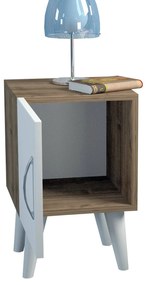 Noptieră Bellini v1 - White, Walnut