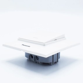 Intrerupator cu led 10A, IP20, Alb, Panasonic Arkedia Slim