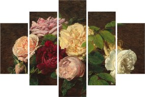 Tablou - Henri Fantin-Latour, Roses de Nice on a Table, reproducere (150x105 cm)