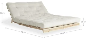 Canapea variabilă Karup Design Roots Raw/Wheat Beige