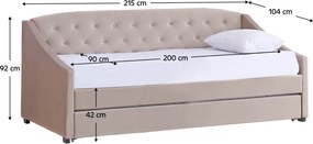 Pat extensibil, maro-gri Taupe, ALODA