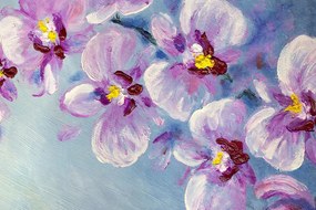 Tapet flori romantice violete