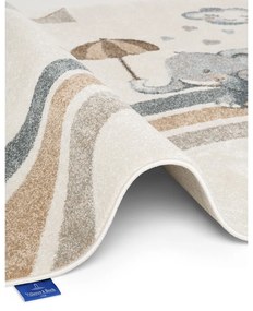 Covor pentru copii crem 120x170 cm Walk like an Elephant Rainy Party – Villeroy&amp;Boch