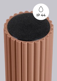 Plafonieră maro deschis cu abajur din sticlă ø 12 cm Orbital – Sollux