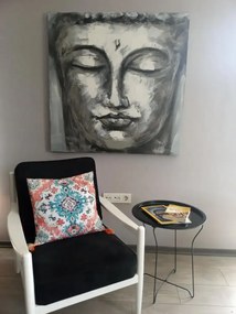 Masuta metal Tago negru Homs, 46X46X52 cm ,10371