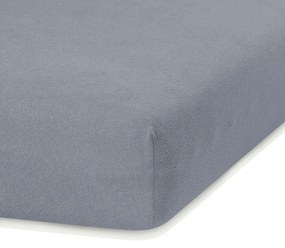 Cearceaf elastic AmeliaHome Ruby, 200 x 160-180 cm, gri închis