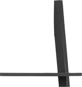 Bibliotecă de perete Actona Writex, înălțime 183 cm, negru