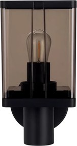 Lampă de perete de exterior 1xE27/60W/230V IP44 negru/maro fumuriu